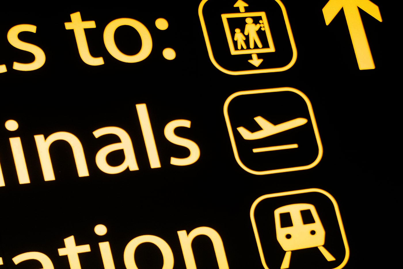 Gatwick Airport pictograms