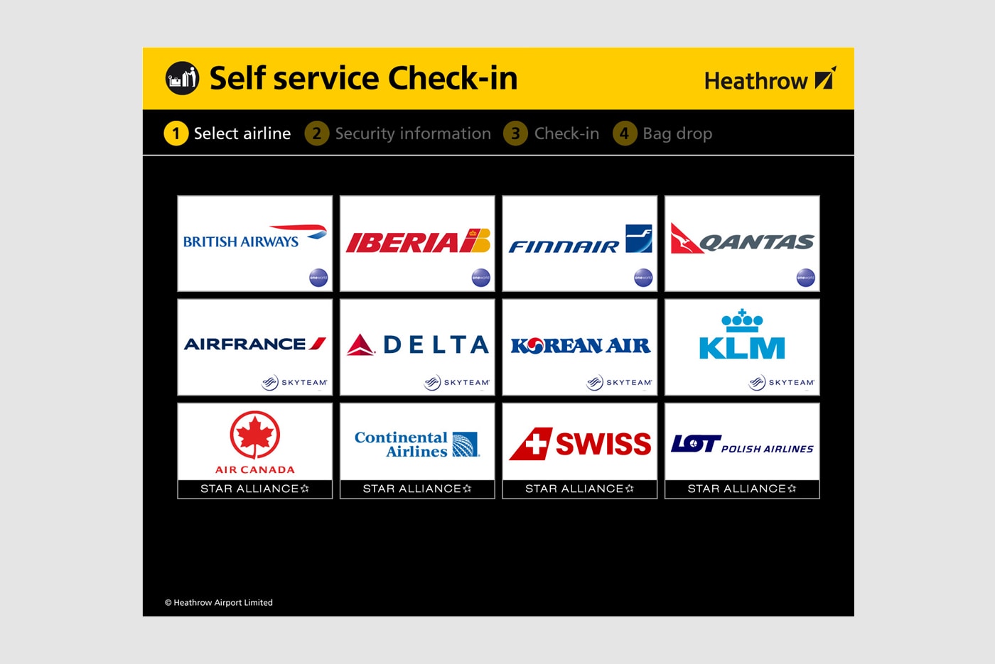 Heathrow’s self service check-in